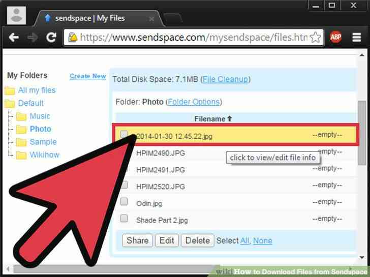 Image intitulée Télécharger des Fichiers à partir de Sendspace à l